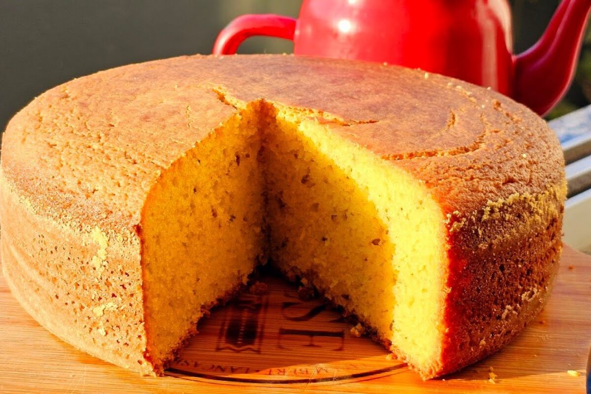 Bolo de fubá com erva doce sem trigo com aquele gostinho de bolo de vó para a hora do seu café 106 bolo de fubá com erva doce
