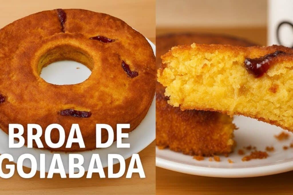 Receita de broa de fubá com milho, queijo e goiabada que fica perfeita para o café da tarde 86 broa de fubá