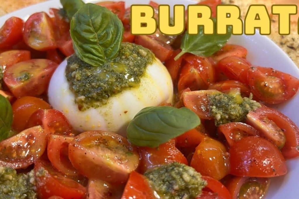 burrata ao molho pesto