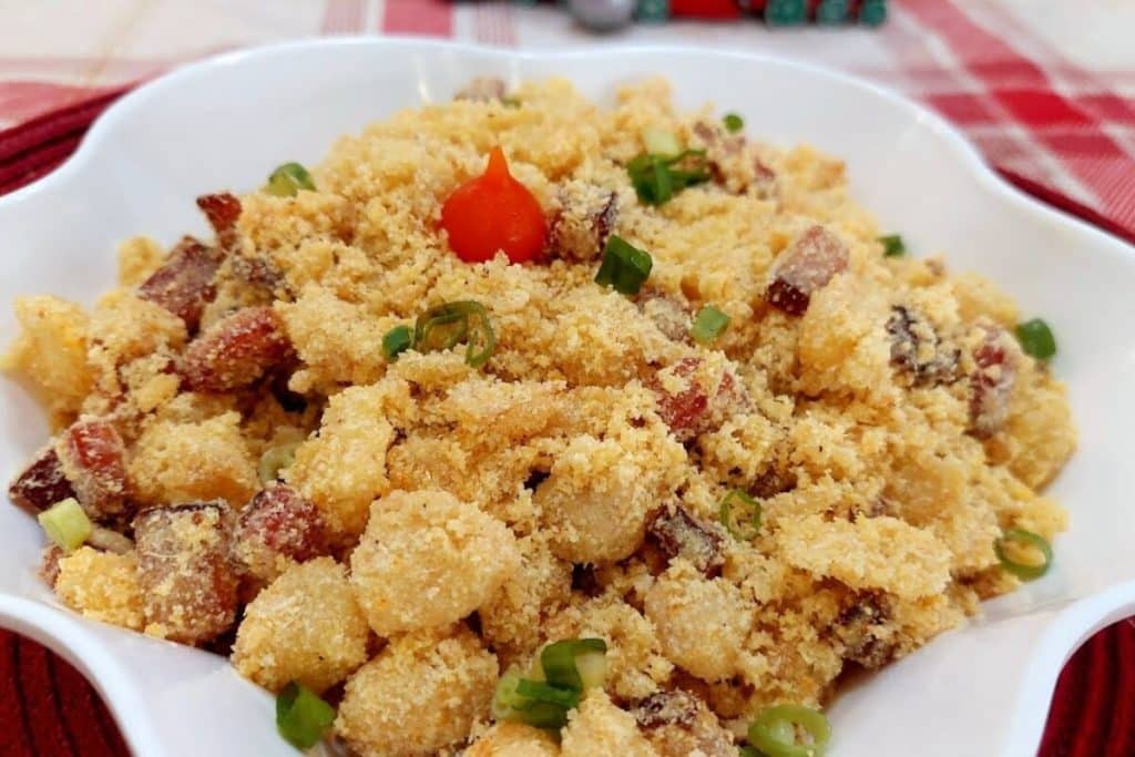 farofa prática de abacaxi