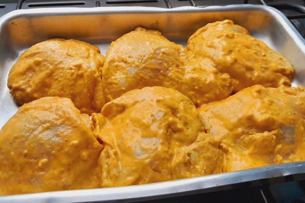 frango assado na maionese