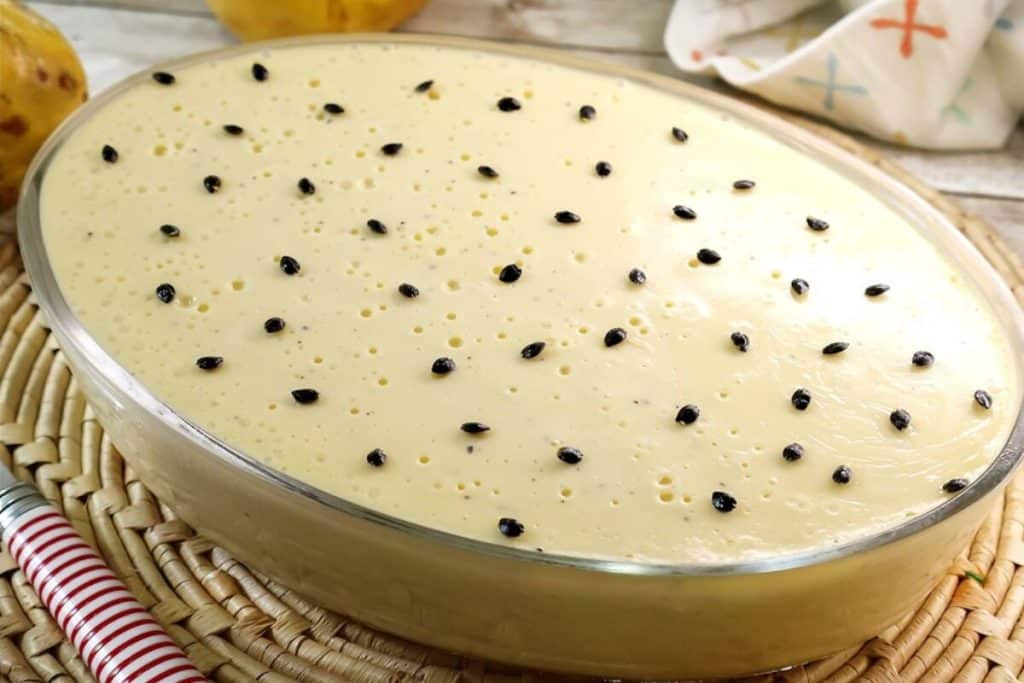 mousse de maracujá sem leite condensado