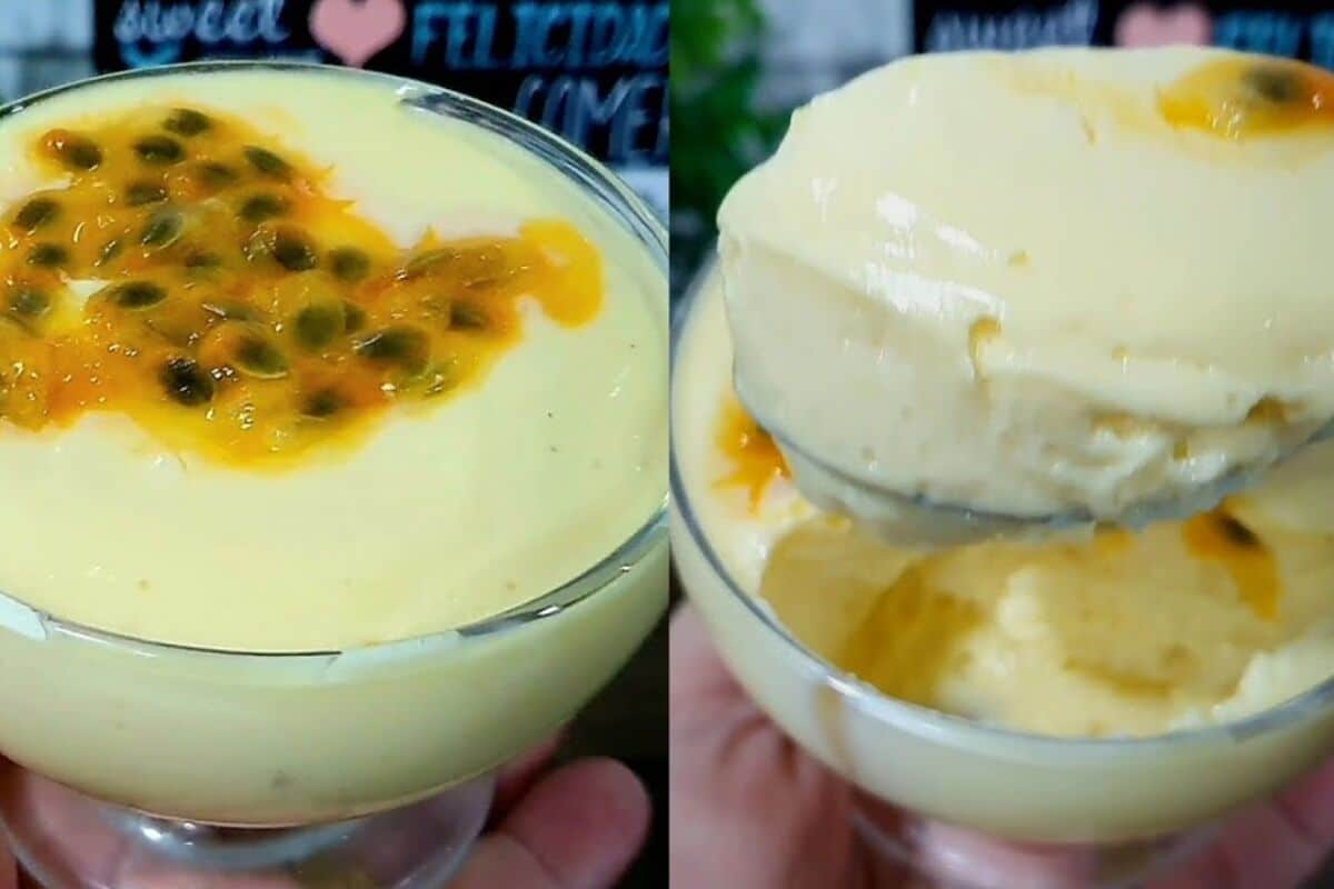 mousse de fruta