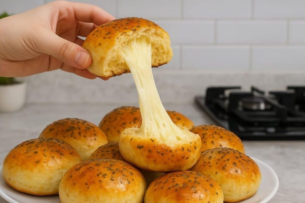 Pão recheado de queijo e presunto para fazer um lanche rapidinho que todos vão amar 60 pão recheado de queijo