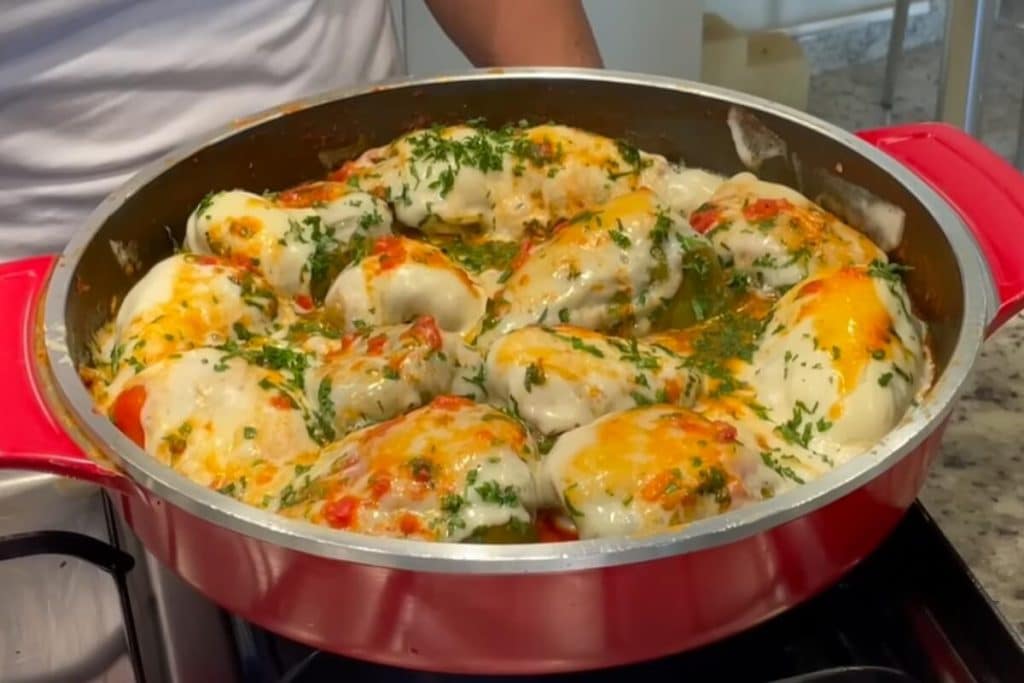 pimentão à parmegiana