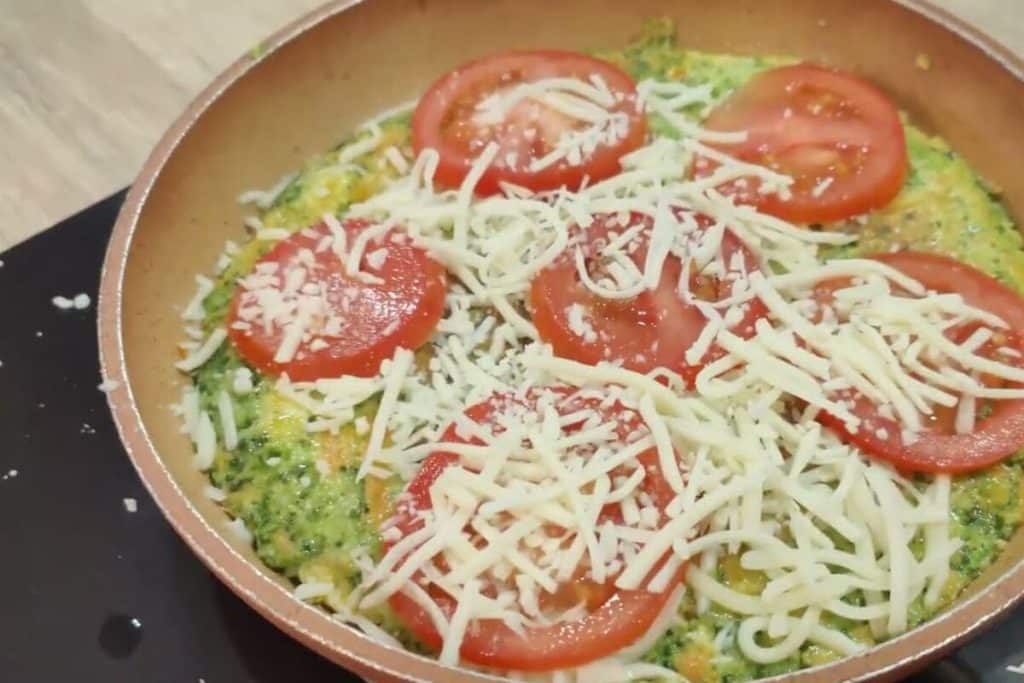 pizza de brócolis sem glúten