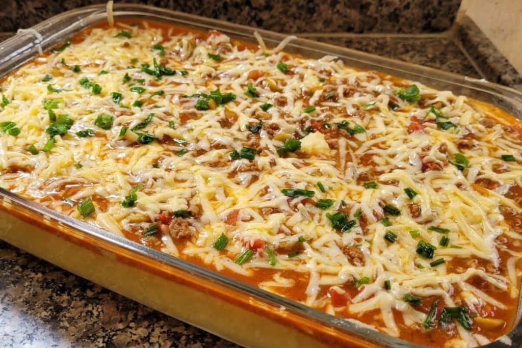 polenta com carne moída