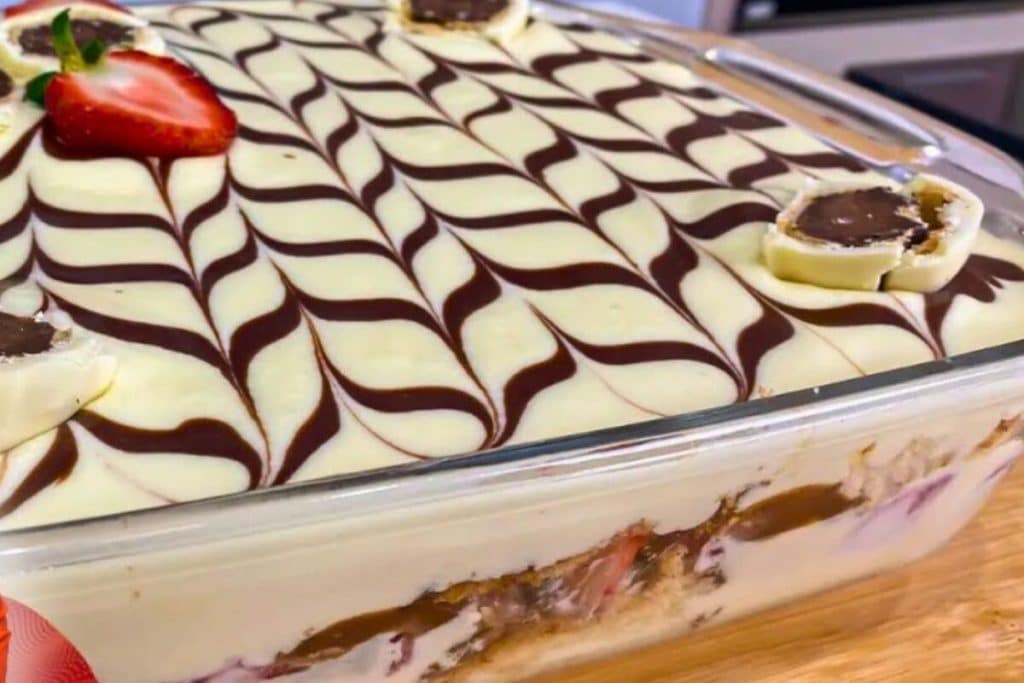 sobremesa com morango