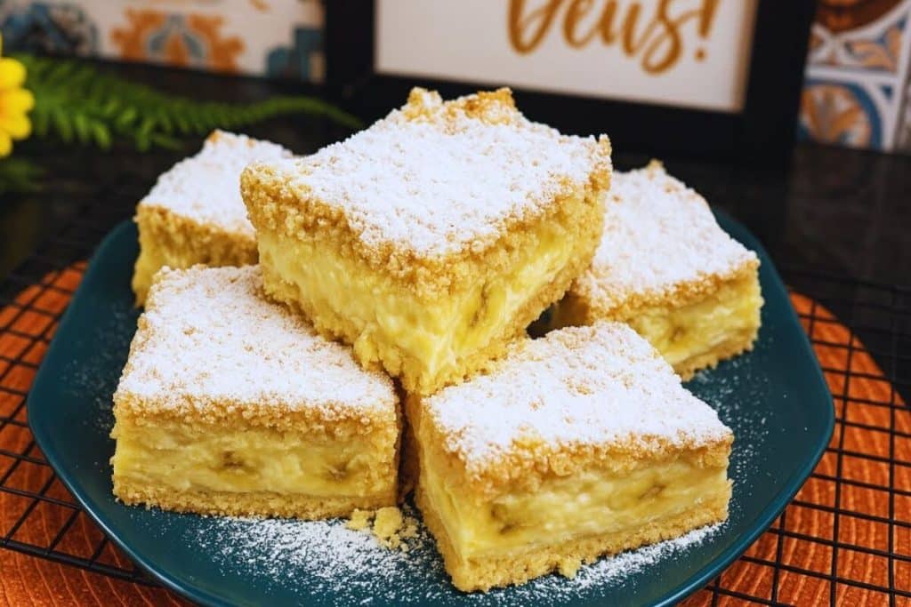 torta cremosa de banana