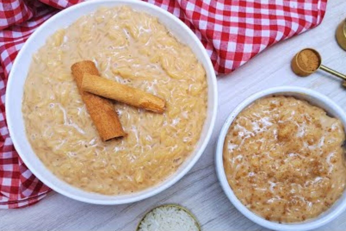 arroz doce caramelizado