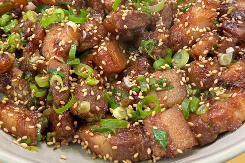 barriga de porco cozida