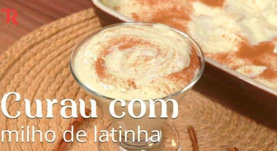 curau com milho de latinha