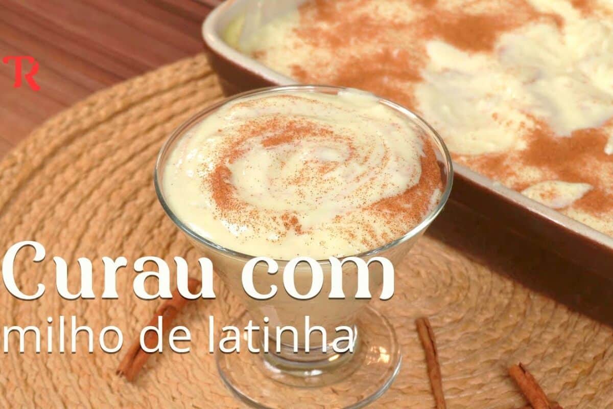 curau com milho de latinha