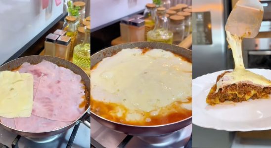 lasanha de frigideira