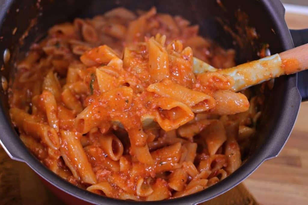 macarrão de panela de pressão