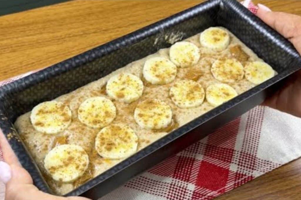 Bolo de banana sem açúcar, que também não leva sem trigo nem leite, uma receita saudável e muito fofinha 22 Bolo de banana sem açúcar
