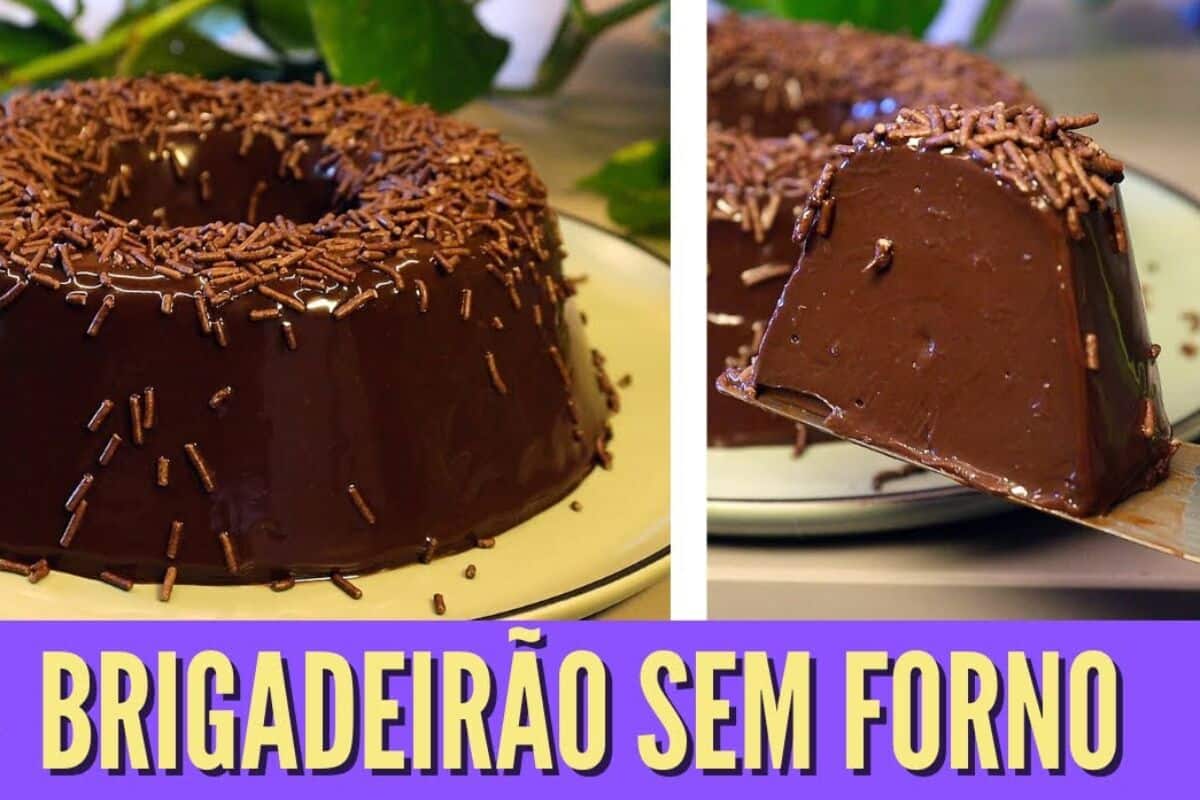 brigadeirão sem forno