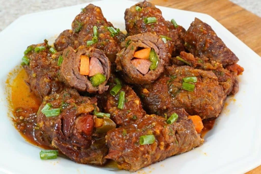 Bife rolê na panela de pressão: o resultado é uma carne muito suculenta e derretendo na boca 44 Bife rolê na panela de pressão