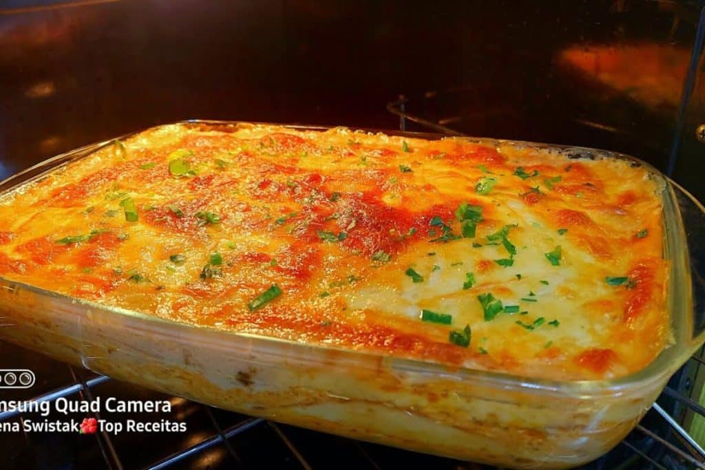 Lasanha de frango sem glúten