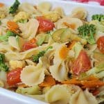 macarrão com legumes