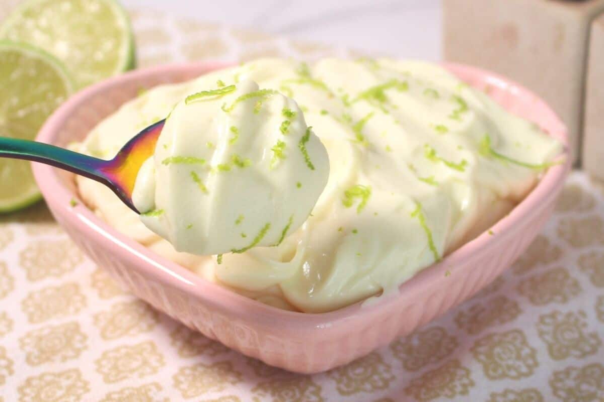 Mousse de limão sem açúcar