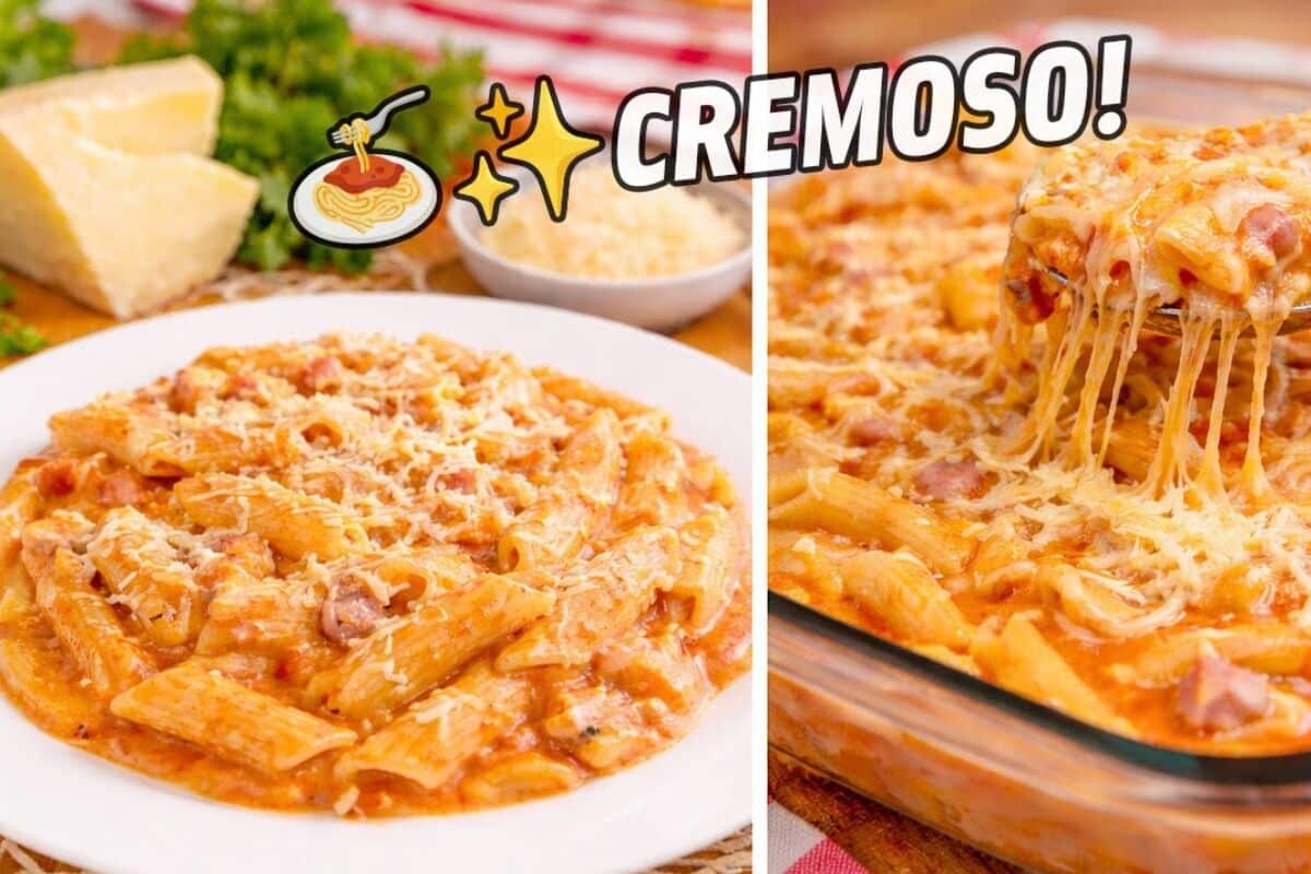 Macarrão de panela de pressão, para um almoço completo, rápido, prático e muito cremoso 101 Macarrão de panela de pressão