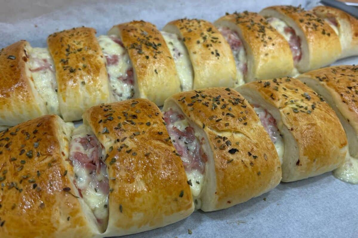 Massa de salgado assado