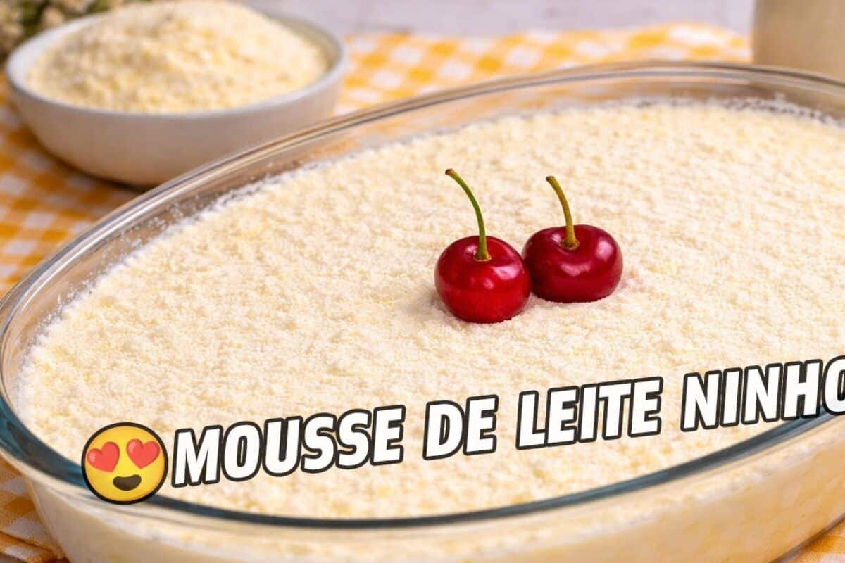 Mousse de leite ninho