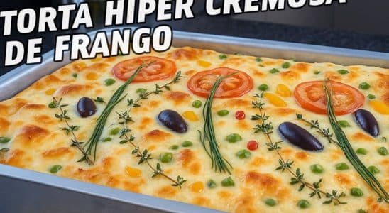 Torta de frango cremosa