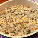 Arroz carreteiro de carne moída