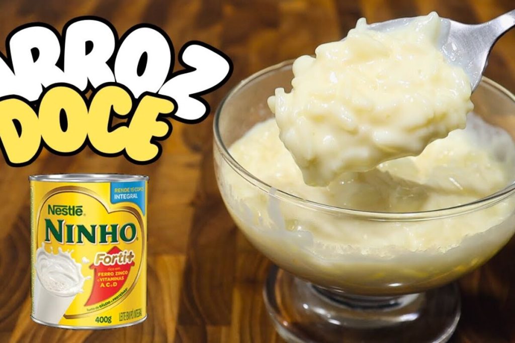 Arroz doce de leite ninho
