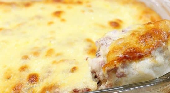 Batata cremosa no forno