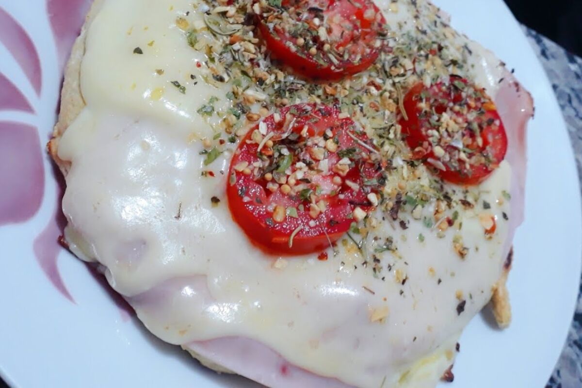 pizza de frigideira fit