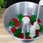 Sobremesa de coco com gelatina