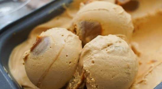 Sorvete de doce de leite