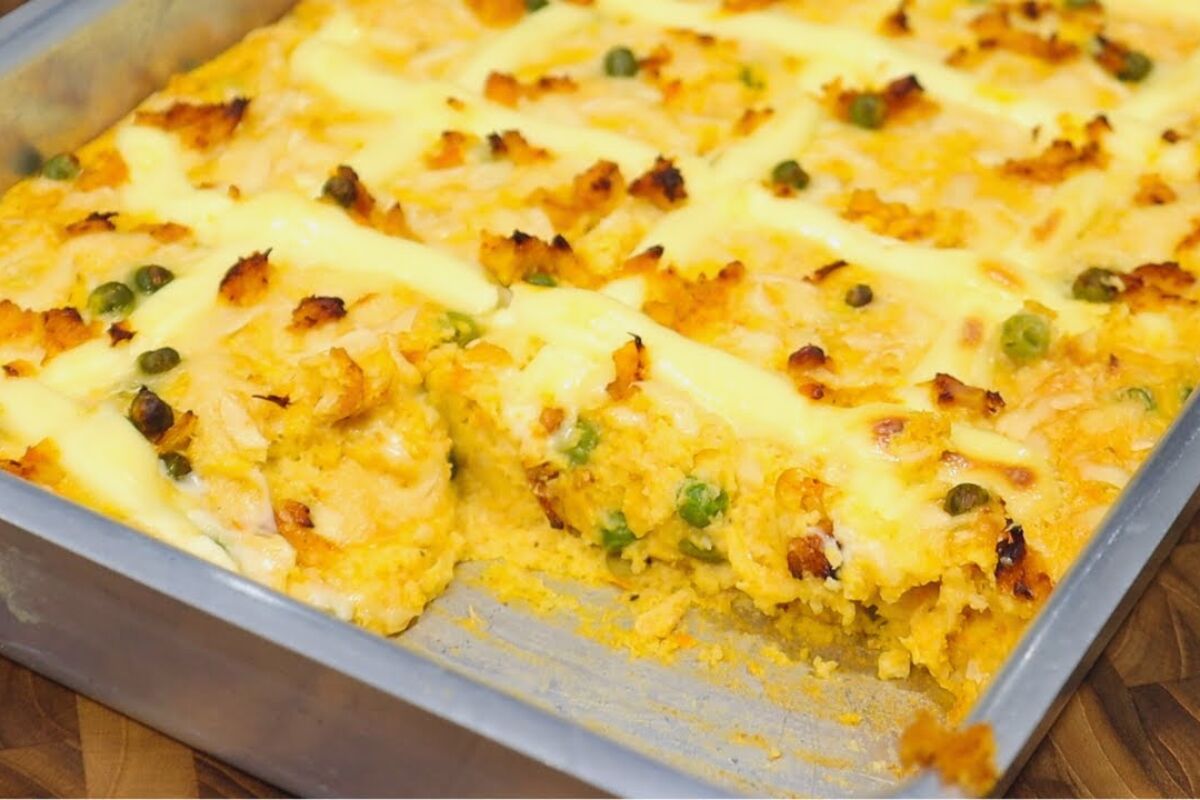 torta de arroz amanhecido