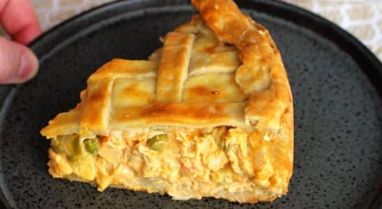 Empadão de frango com palmito