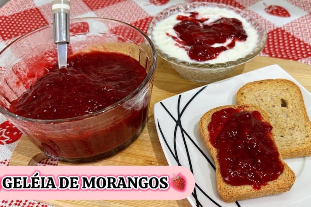 Geleia de morango caseira