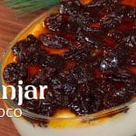 Manjar de coco com ameixa