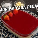 Morango do amor na travessa