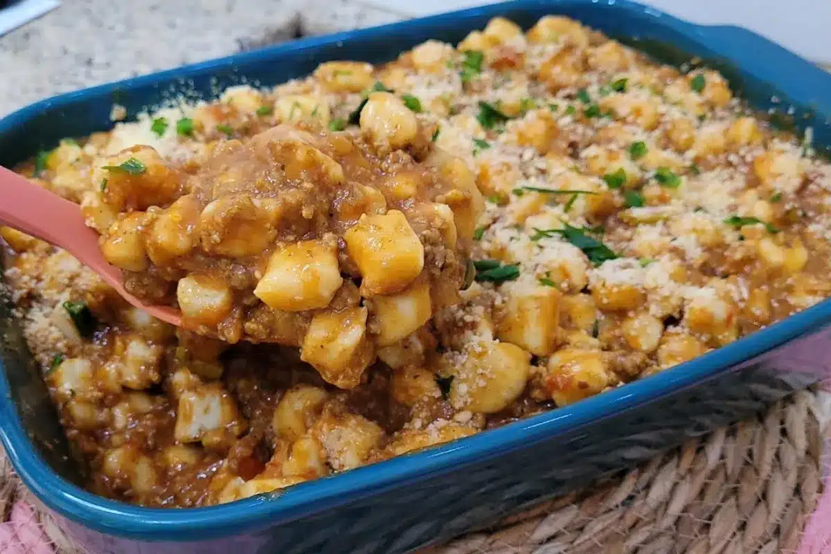 Nhoque de arroz amanhecido