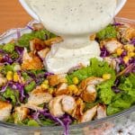 Salada com molho especial