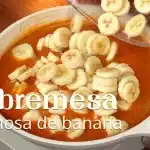 Sobremesa cremosa de banana