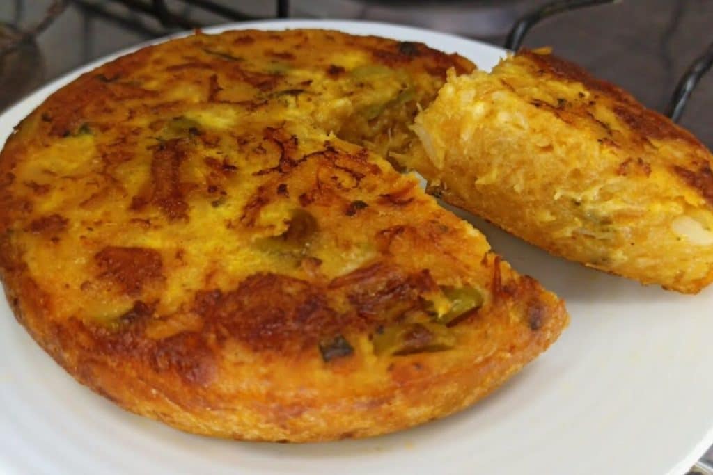Torta de tapioca de frigideira