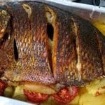 Peixe assado no forno