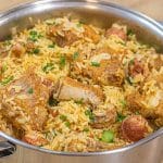 Arroz com costelinha de porco