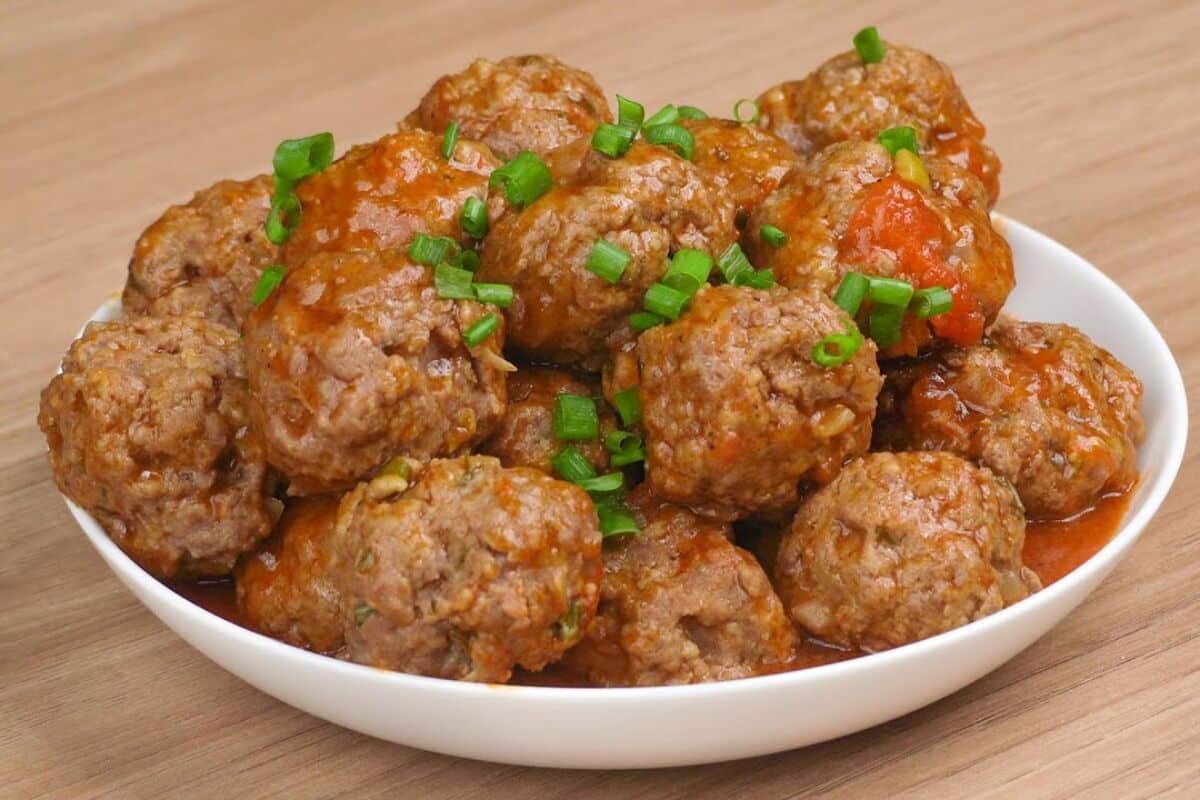 Almôndegas sem fritar