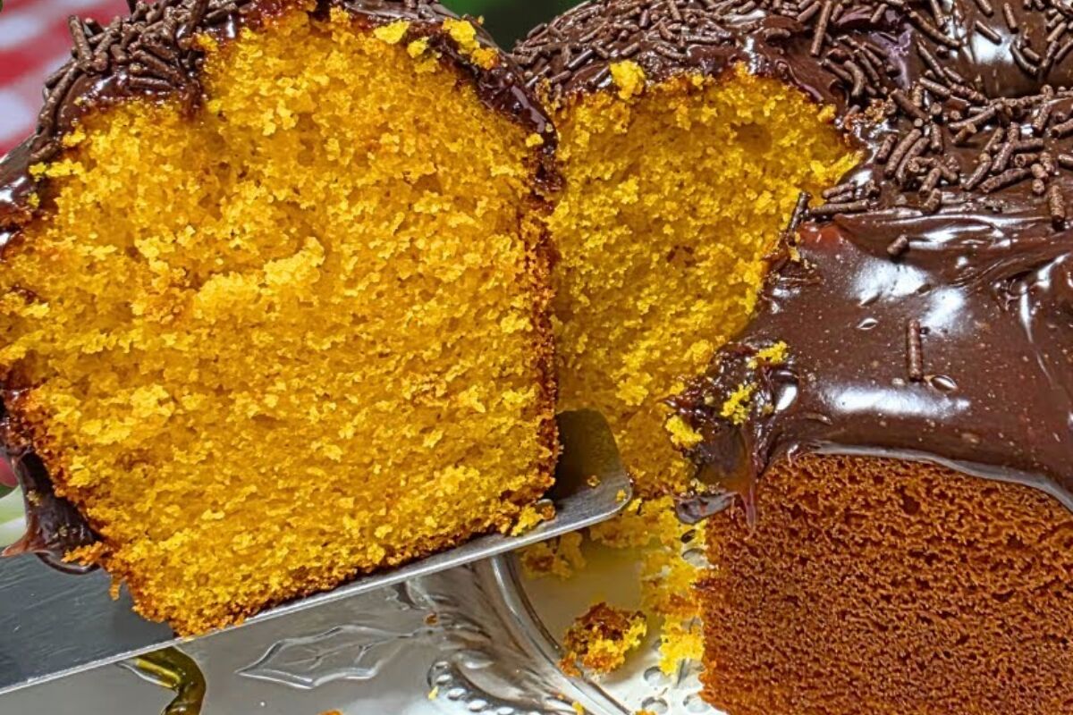 Bolo de cenoura fofinho