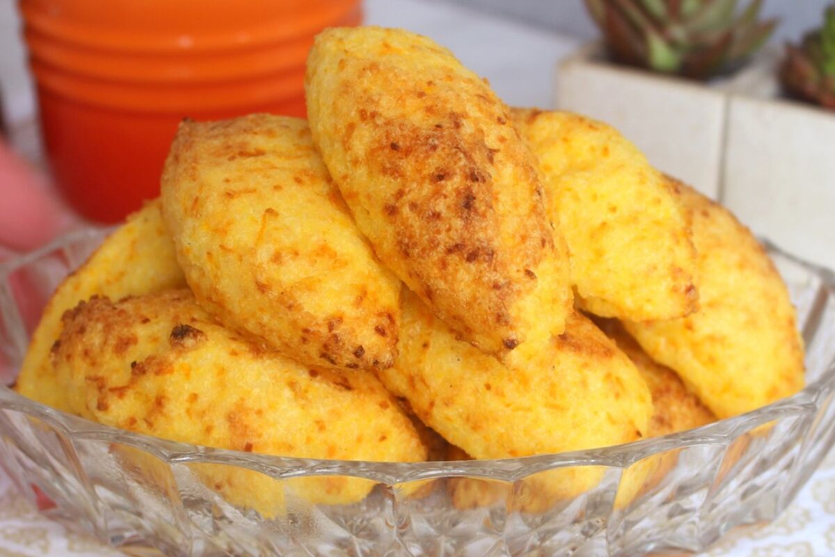 Bolinho de arroz na airfryer