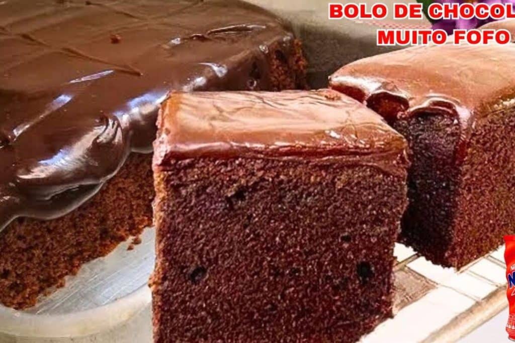 Bolo de chocolate fofinho
